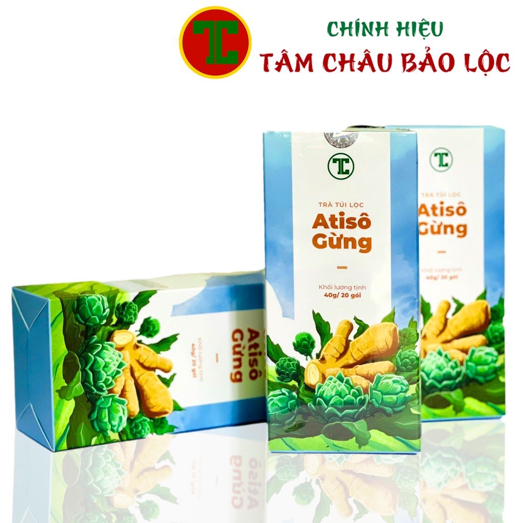 Trà Atiso gừng túi lọc Tâm Châu - Chính hãng trà Tâm Châu Bảo Lộc