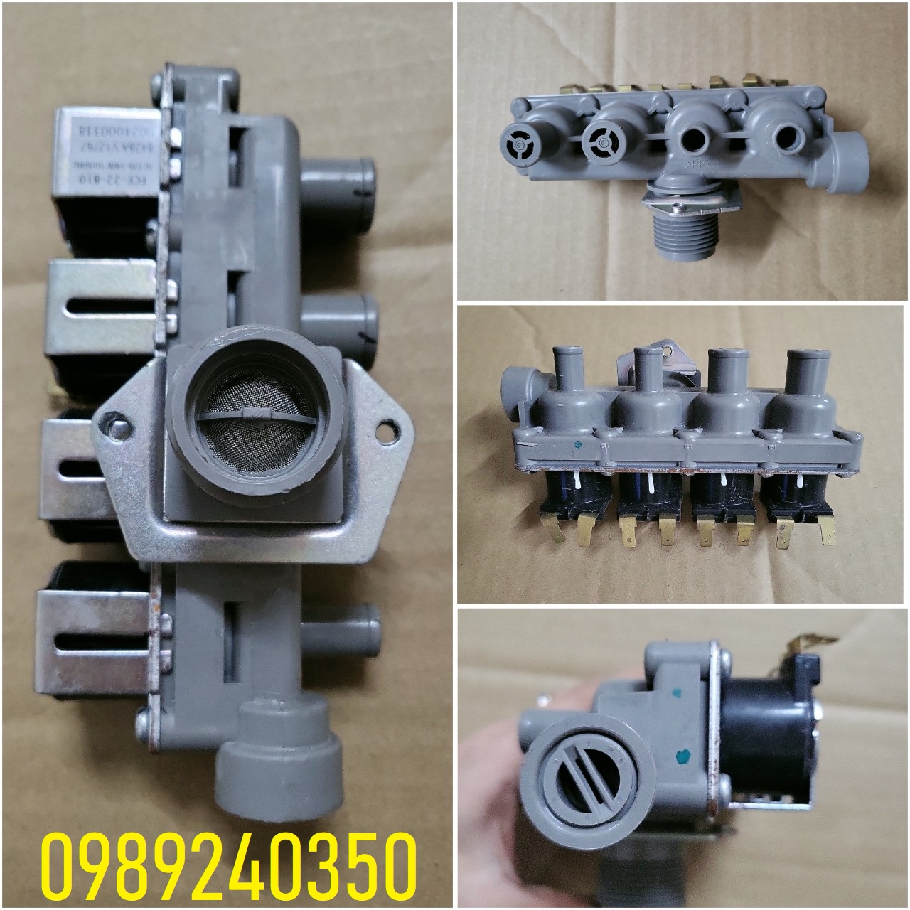 Van cấp nước 4 máy giặt AQUA cửa ngang 220V chính hãng