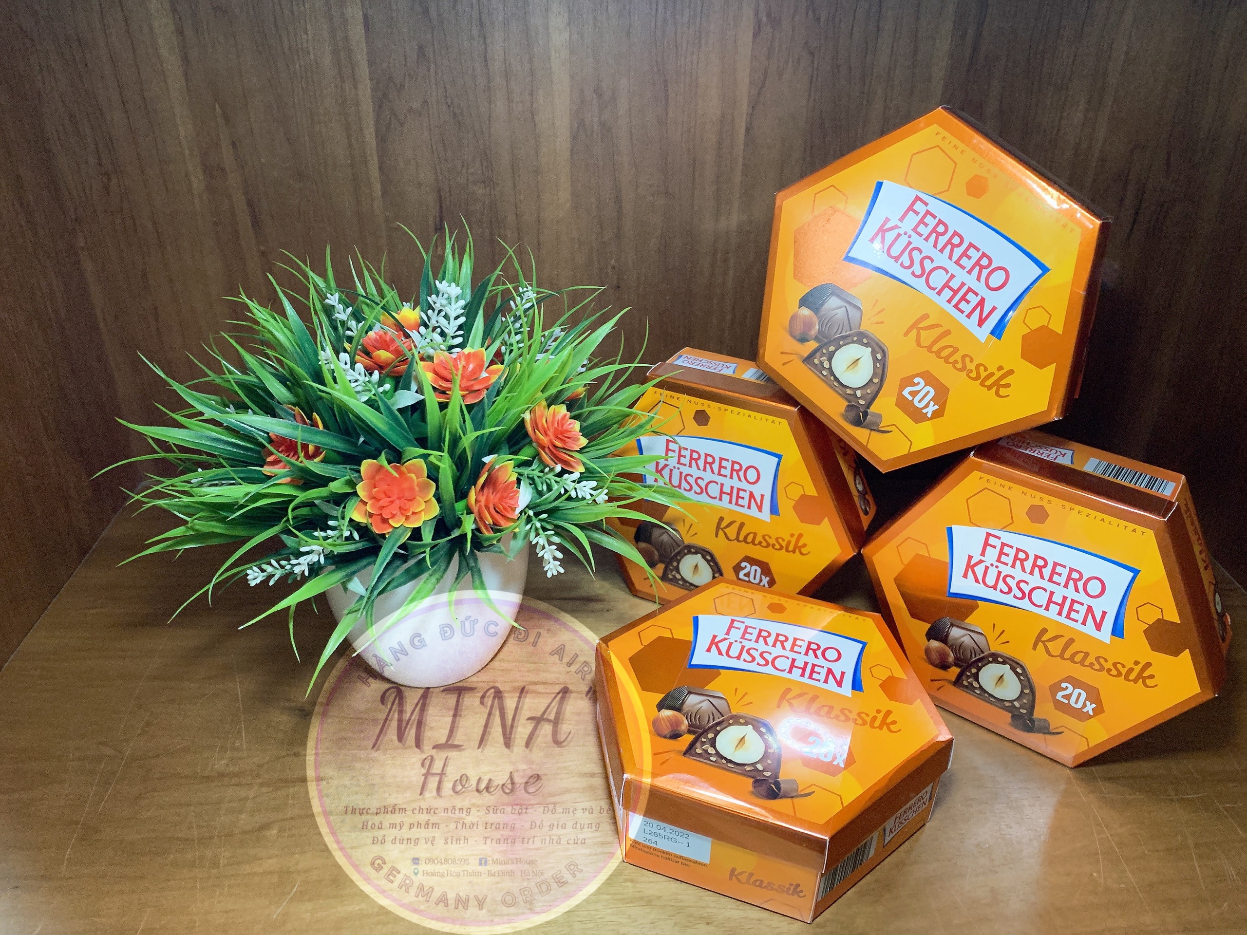 Kẹo socola Ferrero Kusschen Klassik Hộp 20 viên