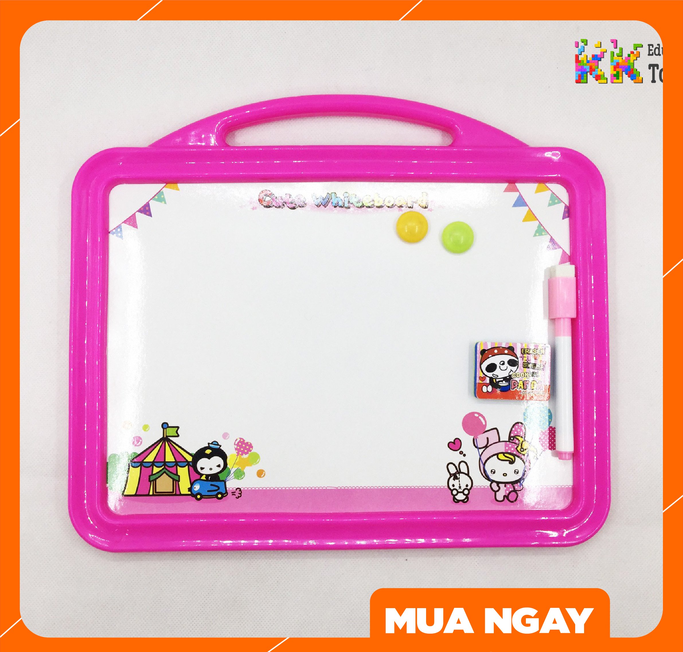 Quà tặng/Đồ dùng học sinh: Bảng từ trắng học sinh có nam châm giá rẻ - KKStore