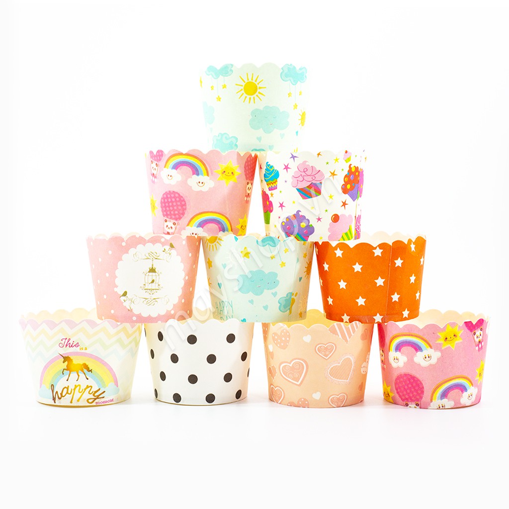 Cốc cupcake giấy cứng