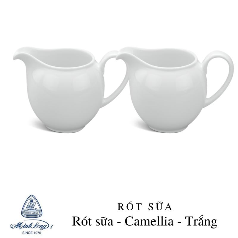 Bộ 2 ca rót sữa - camellia - trắng 120ml