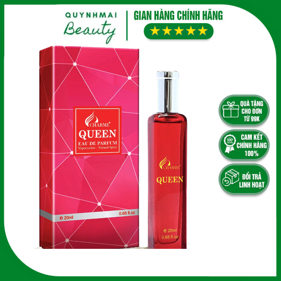 Nước hoa Nữ Char.me Queen 10ml, 20ml Sôi nổi, quyến rũ, gợi cảm