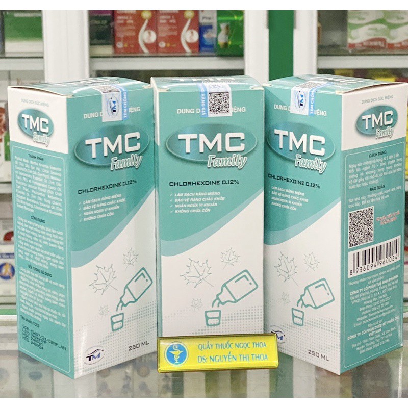 Nước Súc Miệng Diệt Khuẩn TMC - Làm sạch khoang miệng, ngăn ngừa vi khuẩn