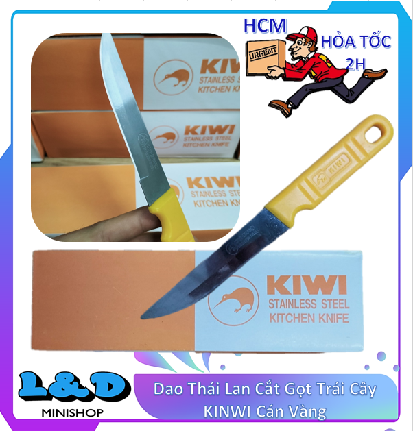 Dao thái lan cắt gọt trái cây kinwi cán vàng
