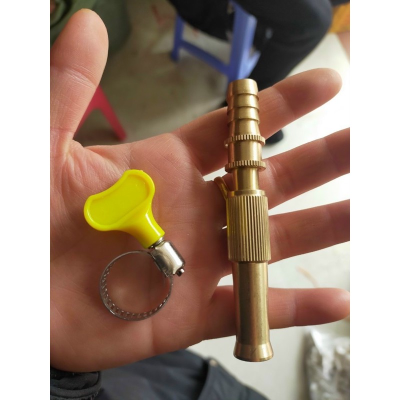 Đầu vòi tưới cây tăng áp,Đầu vòi rửa Xe Tăng áp bằng đồng 2 chế độ
