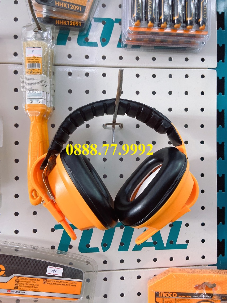 Chụp tai chống ồn INGCO HEM01 độ giảm ồn 24dB - phone chống ồn bảo vệ tai, Bịt tai giảm ồn cao cấp không gây đau tai
