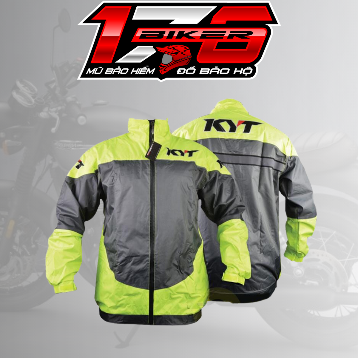 - áo mưa bộ 2 lớp kyt cao cấp - biker 176 - mũ bảo hiểm & dầu nhớt vũng tàu