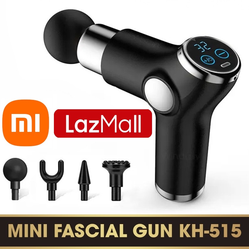 LazMall Sản Phẩm Sale Xiaomi Máy Massage Cầm Tay Mini KH-515 Máy Massa cầm tay cảm ứng 4 đầu massage giúp tăng cường lưu thông máu giảm nhanh các cơn đau cơ căng cứng và làm cho toàn bộ cơ thể được thư giãn