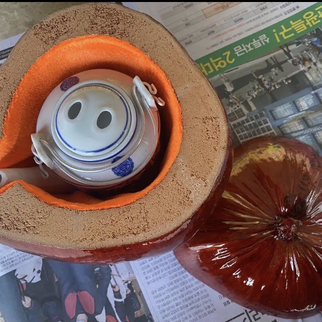 Vỏ Giữ Ấm Bình Trà Bằng Vỏ Trái Dừa (Bình Có Quay Xách Ở Trên) , Quà Tặng Lễ Tết / Trang Trí Handmade, Decor, Crafts Memories vn