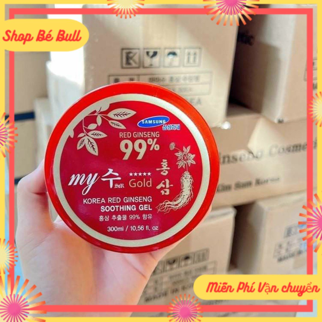 Gel Dưỡng Hồng Sâm My Gold Korea Red Ginseng Soothing Gel 300ml Cấp Ẩm
