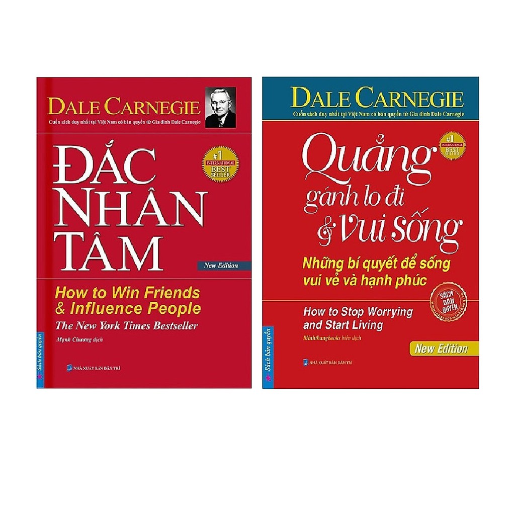 Sách Combo Đắc Nhân Tâm (Bìa Cứng) + Quẳng Gánh Lo Đi Và Vui Sống - Những Bí Quyết Để Sống Vui Vẻ Và Hạnh Phúc (Bìa Cứng) - Mhbooks tặng sổ tay