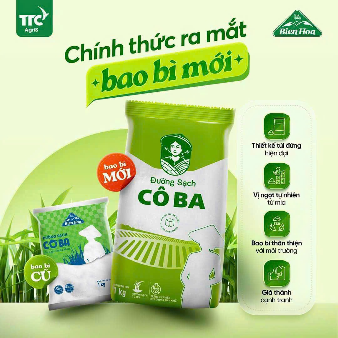 Đường Sạch Biên Hòa Cô Ba 1kg