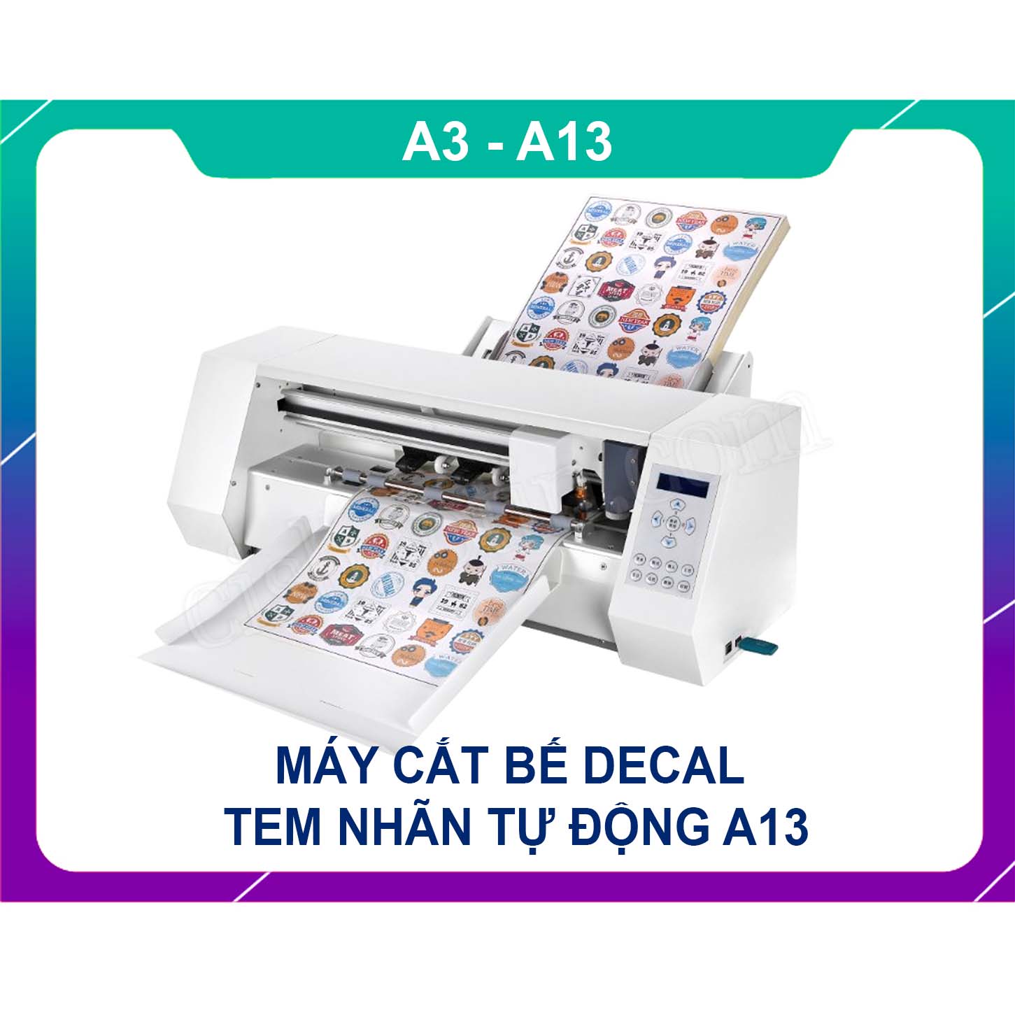 [HCM]MÁY CẮT DECAL AUTO LOAD - TIẾT KIỆM GIẤY TOYO A13