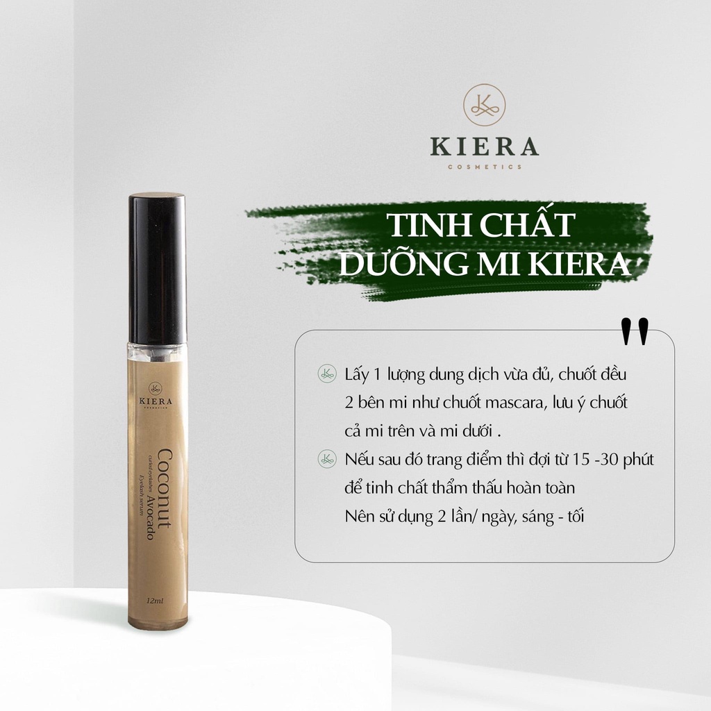 Tinh chất dưỡng mi dày, dài mi và mày, chắc khỏe kiera 12ml