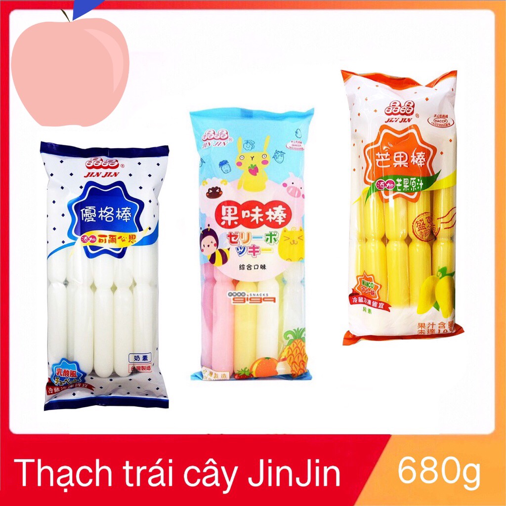 Kem đá trái cây JinJin Ice Pop Đài Loan 680g