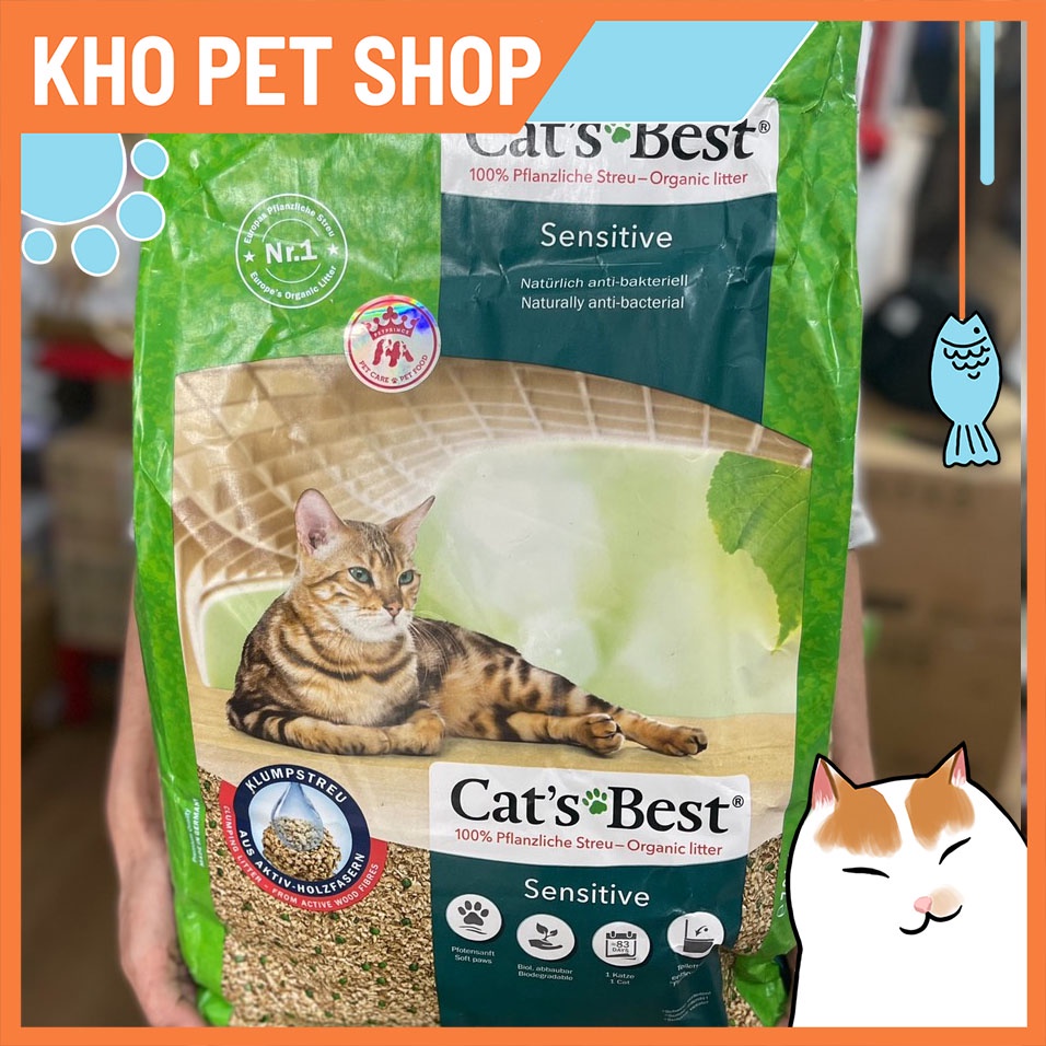 Cát gỗ Cat's Best Sensitive túi 7KG