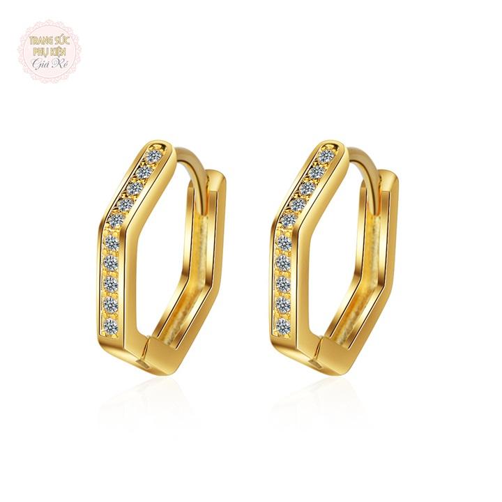 Hoa tai nữ thời trang phong cách mới khuyên tròn HT223