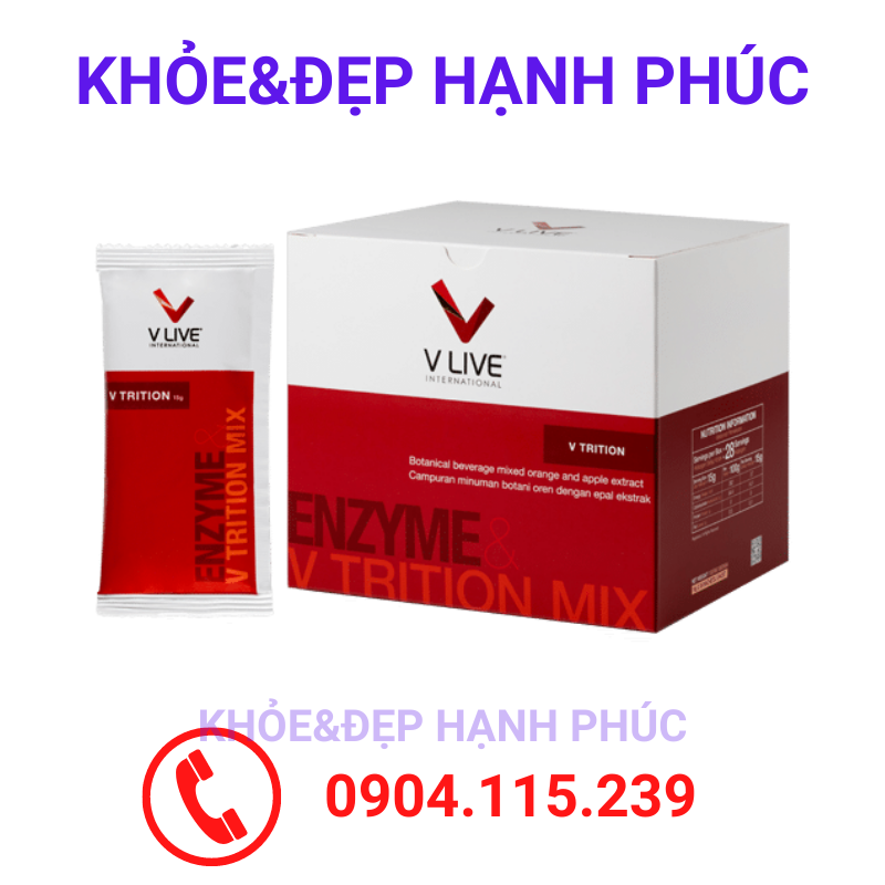 V-Trition - Bộ 3 thực phẩm dinh dưỡng tế bào Vlive - 28 gói/hộp