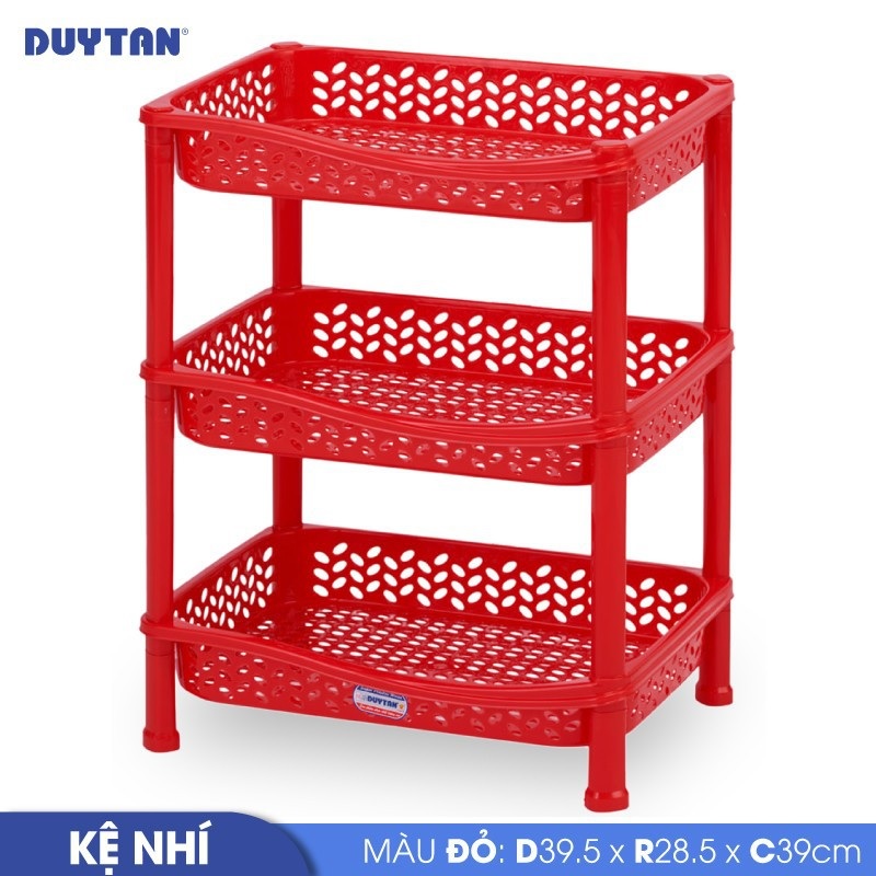Kệ nhí nhựa DUY TÂN 3 ngăn (39.5 x 28.5 x 39 cm) - 36664 - Giao màu ngẫu nhiên