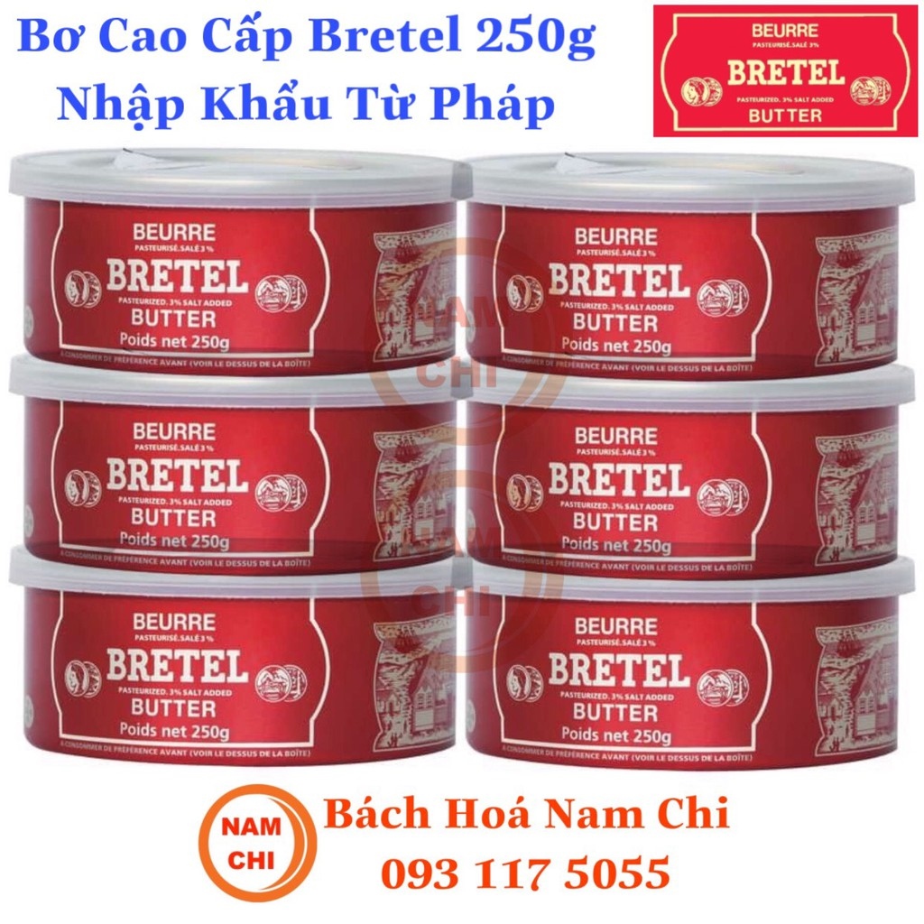 Bơ bretel đồng tiền pháp bretel french butter 250g - hàng chính hãng nhập khẩu - 3387370331529