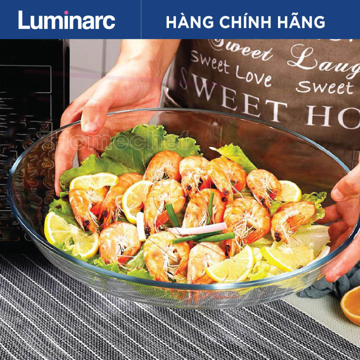 Khay nướng Luminarc Multi-one 35x27 J1339, thủy tinh cường lực chịu nhiệt tốt, khay dày dặn hạn chế nứt vỡ - J1339