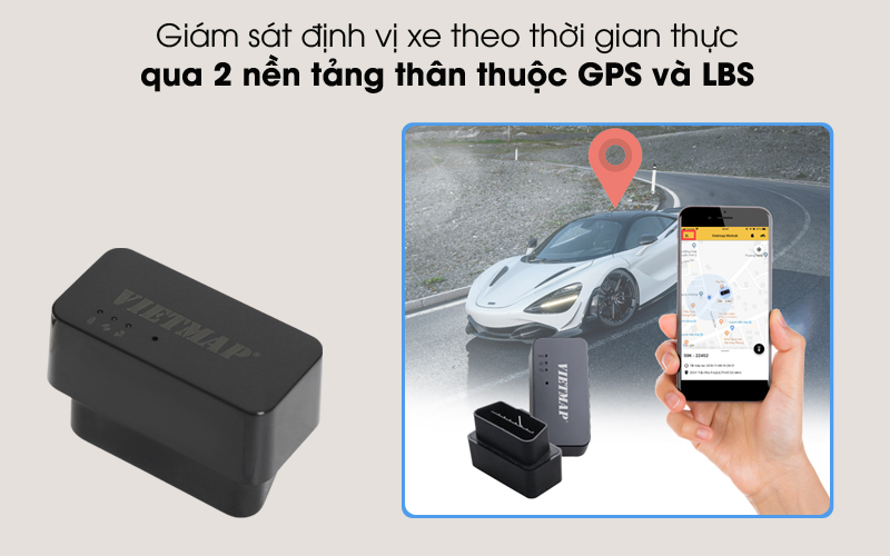 Thiết bị định vị ô tô VietMap OB01 - Điện Dân Dụng.