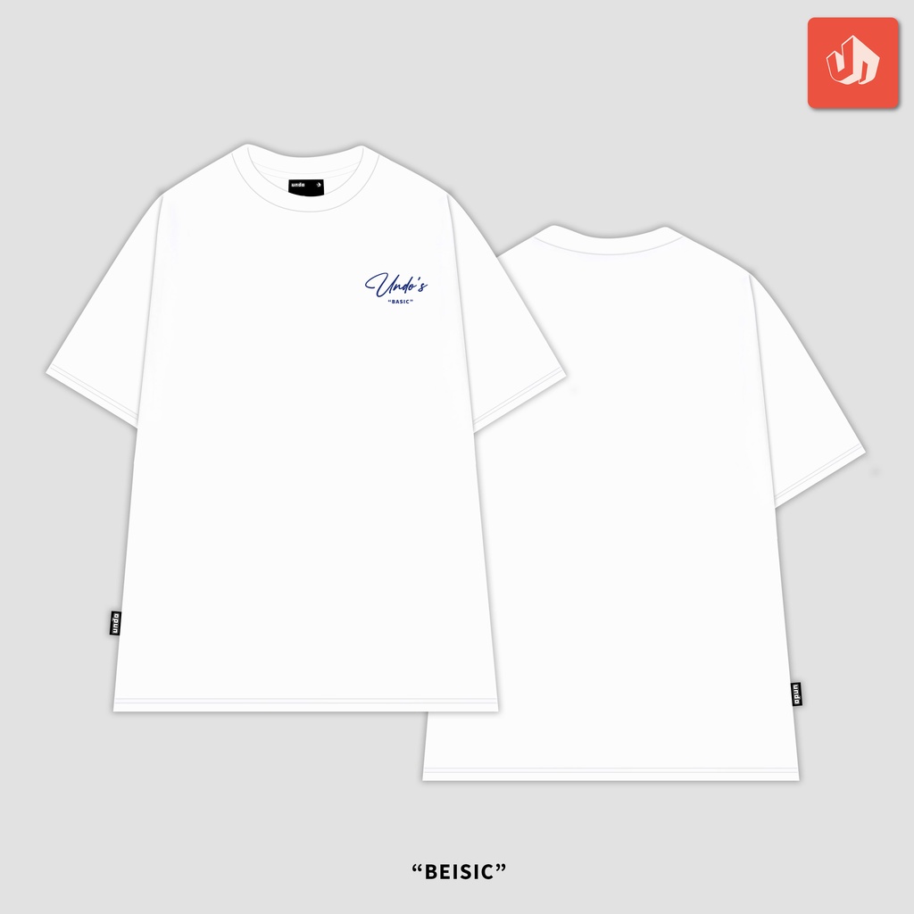 Áo Thun Unisex Undo Basic Màu Trắng 100% Standard Cotton - Local Brand Chính Hãng