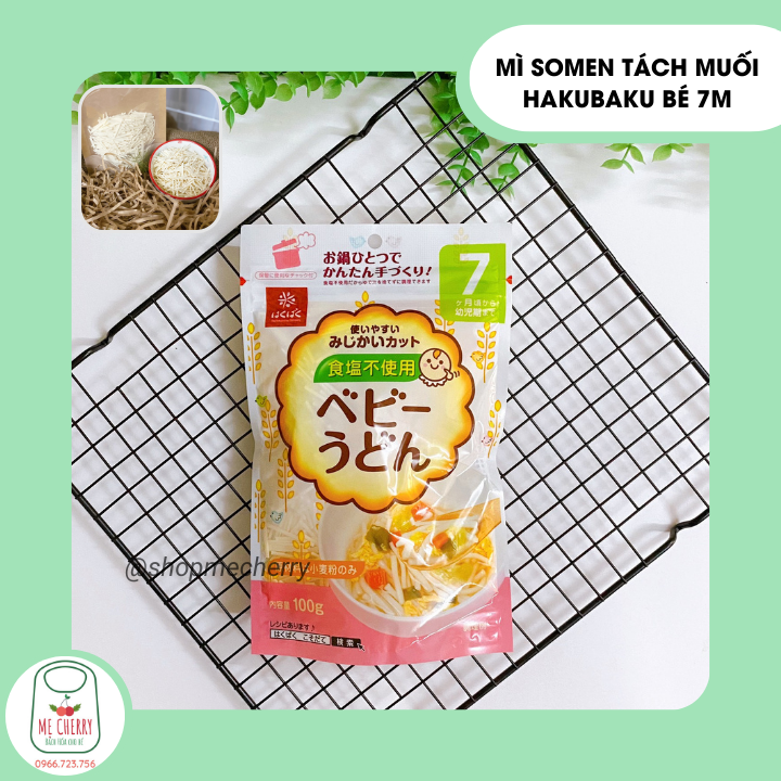 Mì somen tách muối Hakubaku Cho Bé Từ 7 Tháng - Date 2024