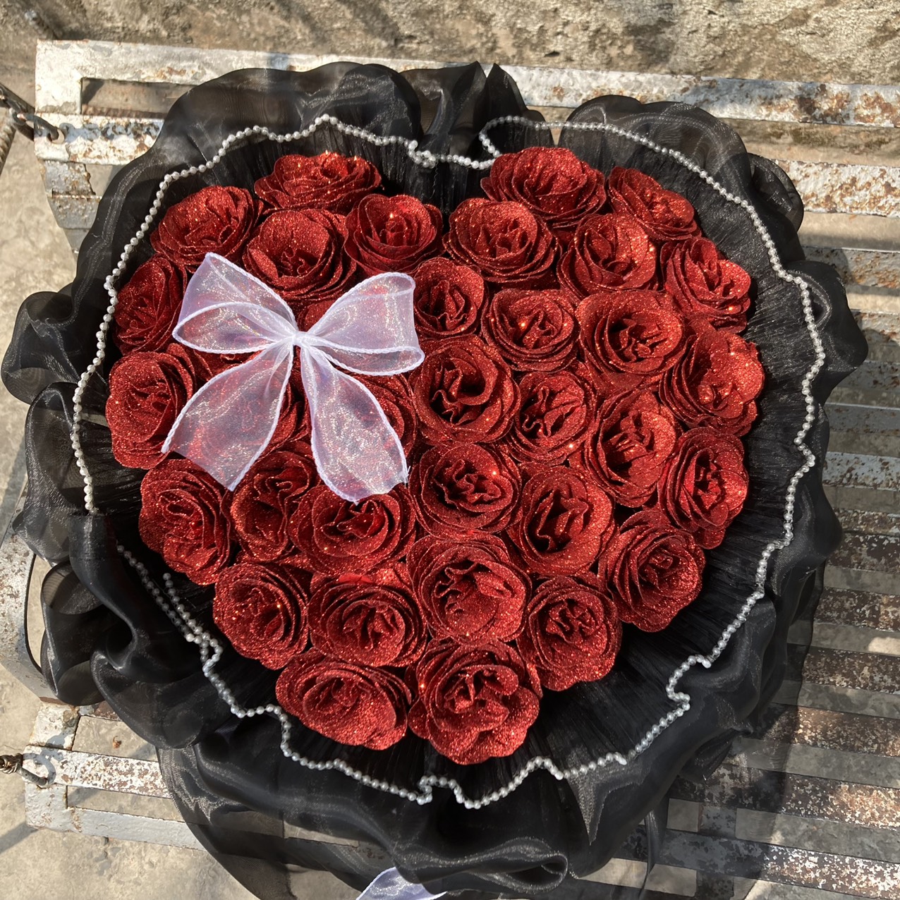Bó hoa hồng trái tim tím tặng người yêu, sinh nhật, ngày lễ, sự kiện, hoa tặng mẹ bouquet of flowers