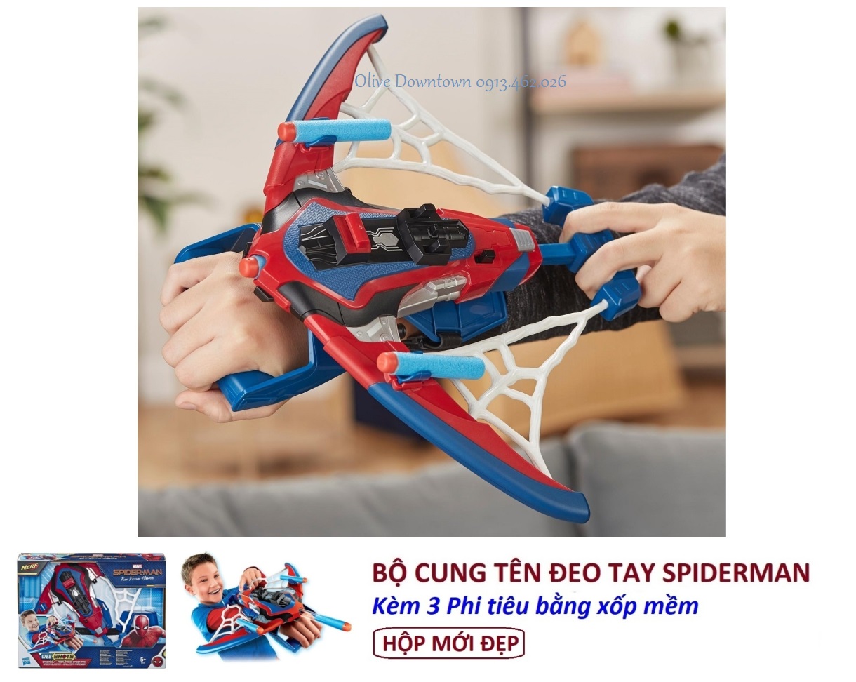 FULL BOX - Spiderman Webshot-Nerf-Blaster - Hasbro toys - Made in Vietnam