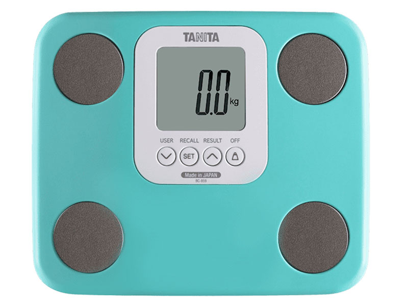 Cân điện tử tanita phân tích chỉ số cơ thể bc-859 wh20 màu xanh ngọc- xuất xứ nhật bản - đo 7 chỉ số cơ thể - hàng chính hãng - bảo hành 12 tháng