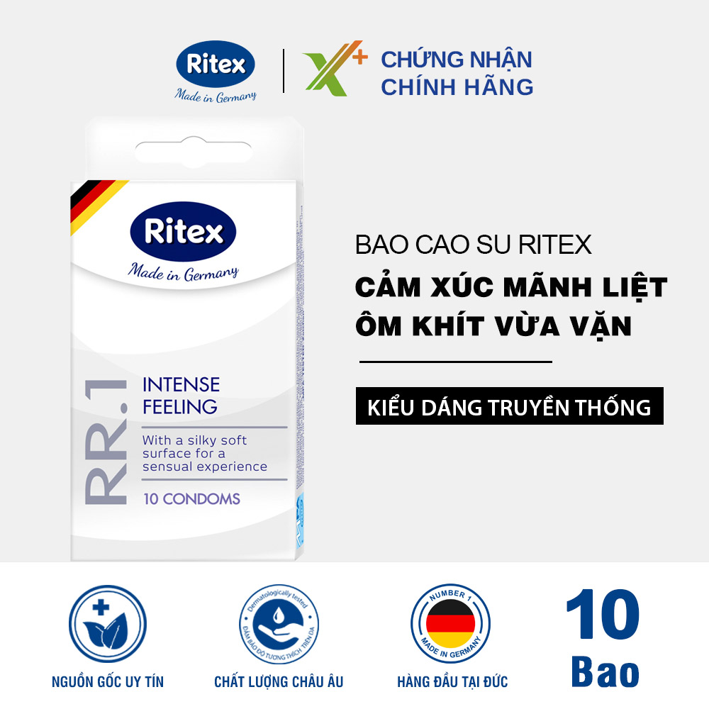 Bao cao su ritex rr.1 cảm xúc mãnh liệt ôm khít hoàn hảo hàng đầu tại đức xp-ri-rr.110