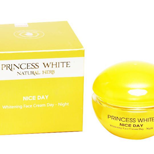 Kem dưỡng trắng da mặt nice day tặng nạ bạch cúc trà princess white