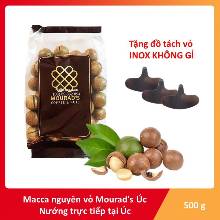 Hạt macca nứt vỏ tự nhiên mourad túi 500g