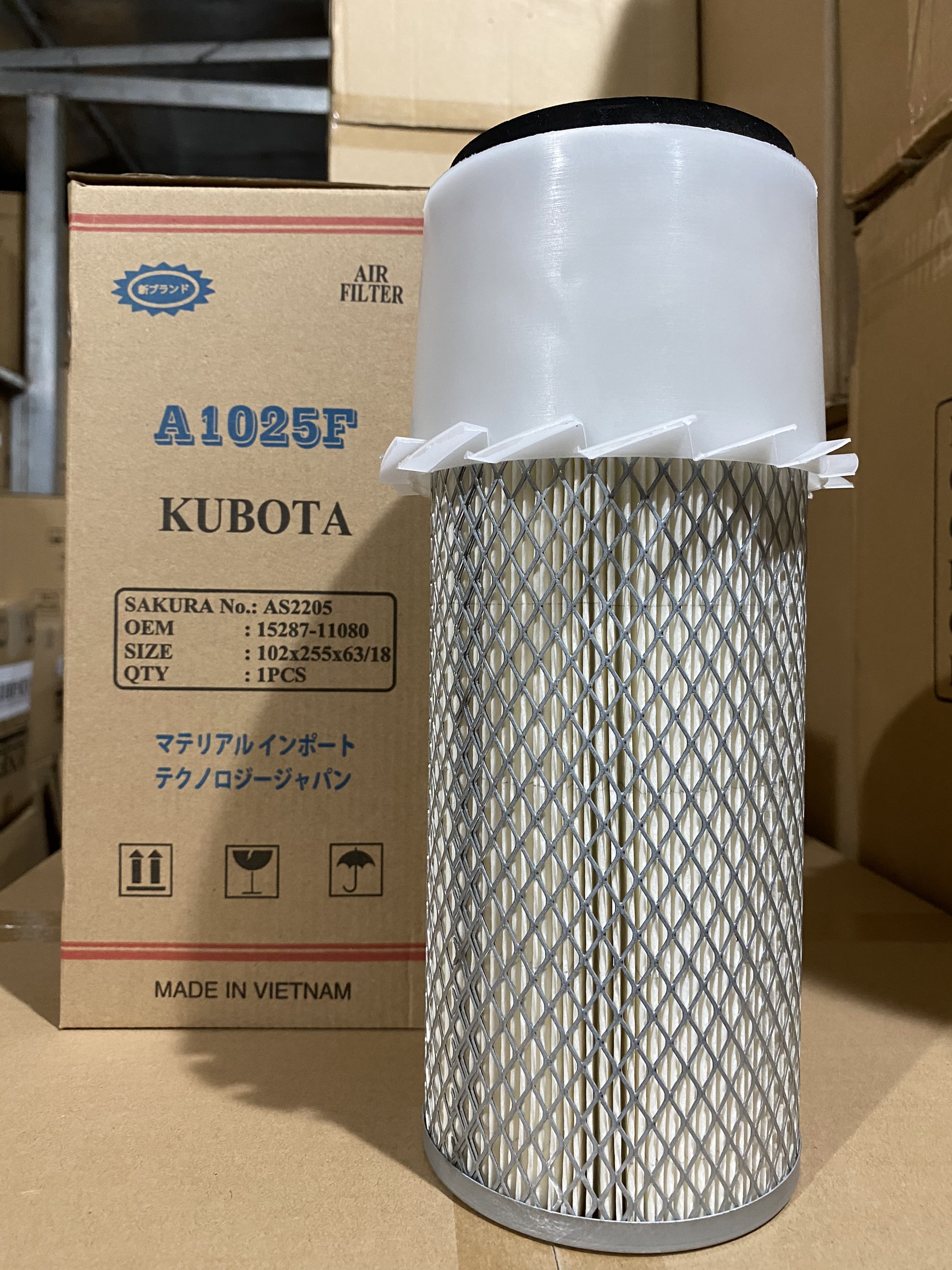 Lọc gió động cơ máy cày Kubota, Isaki - Sunfil 1