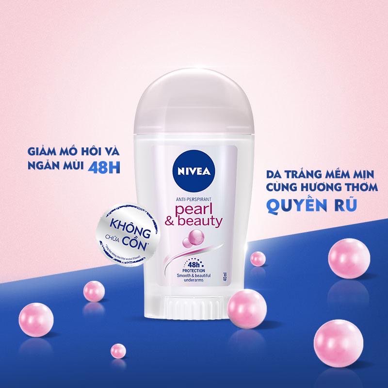 Sáp khử mùi Nivea làm trắng da ngọc trai quyến rũ 40ml