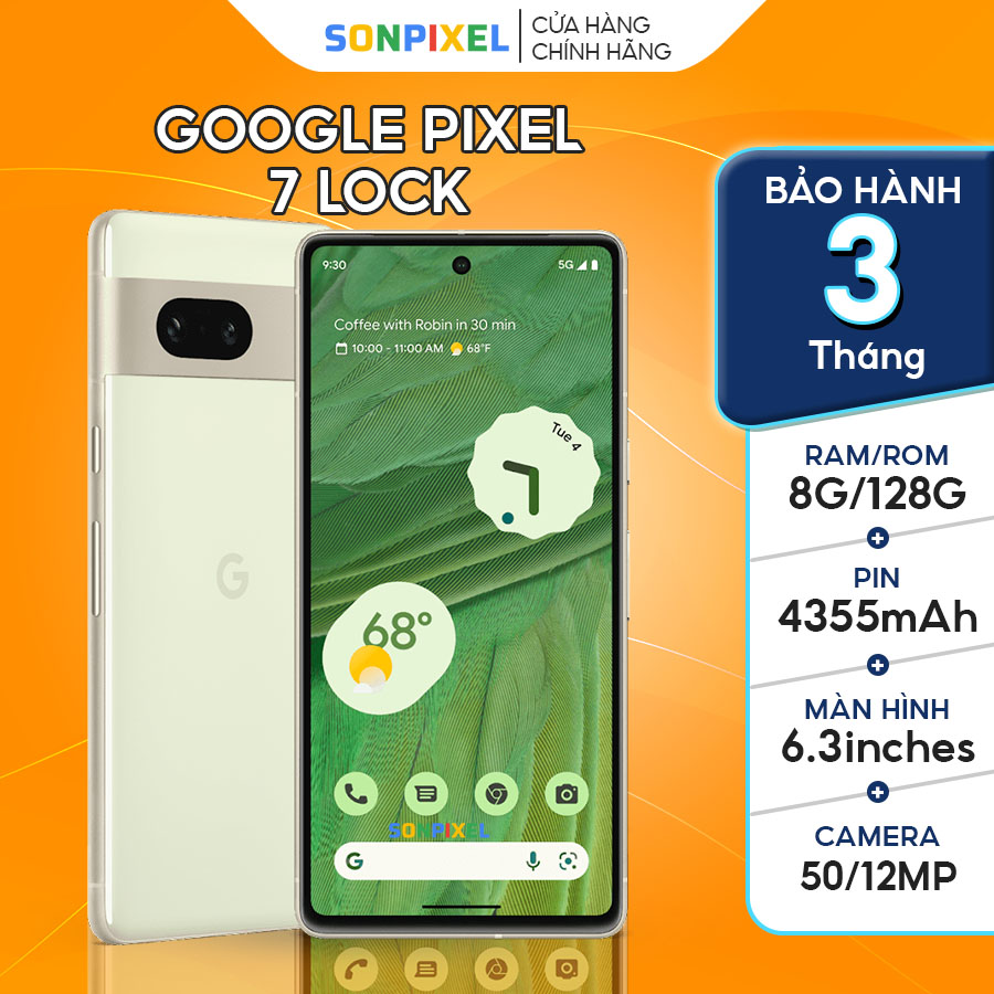 Điện thoại google pixel 7 lock like new 99%, sonpixel