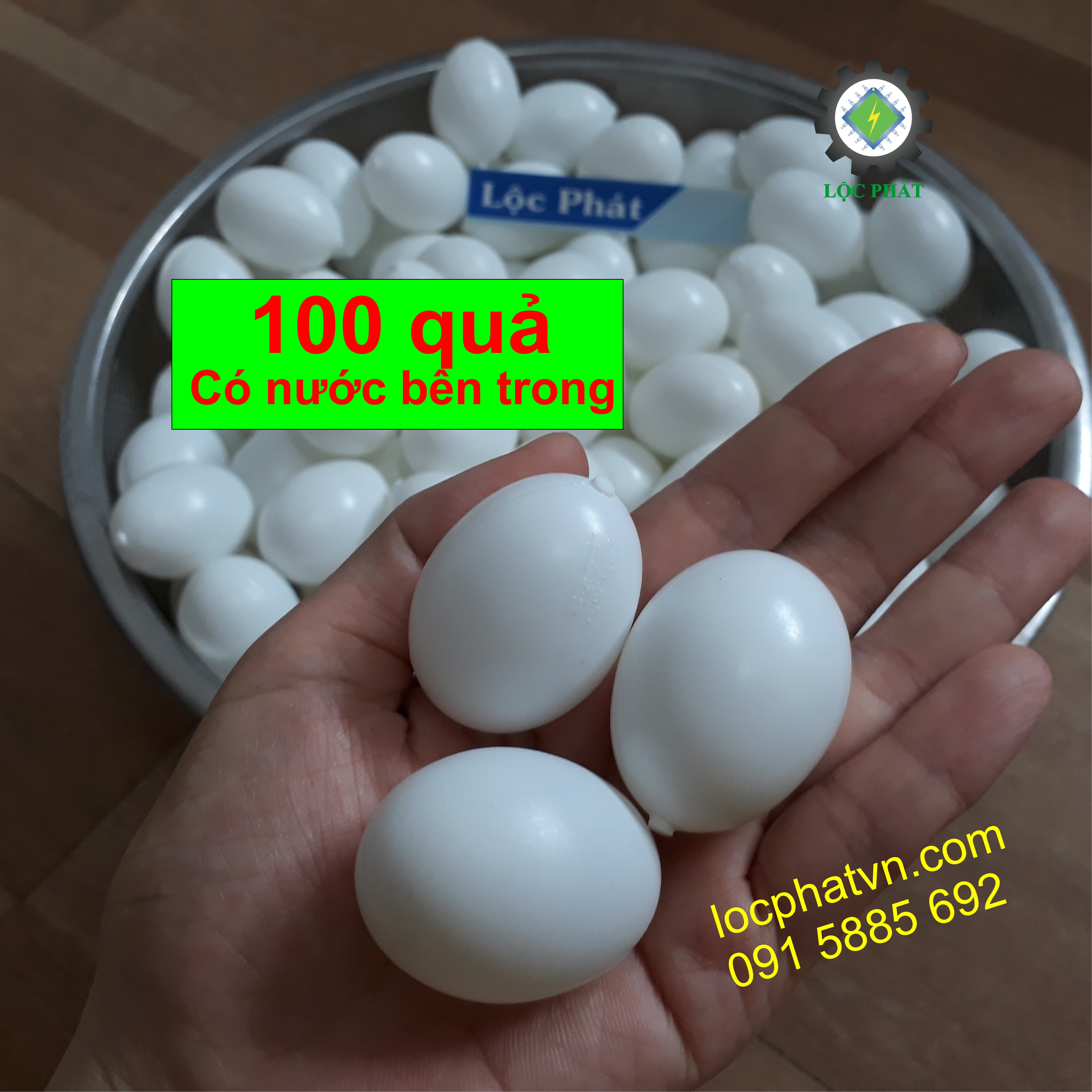 100 Trứng Nước - Trứng chim bồ câu giả - Trứng bồ câu nhựa - trứng nhựa cho chim