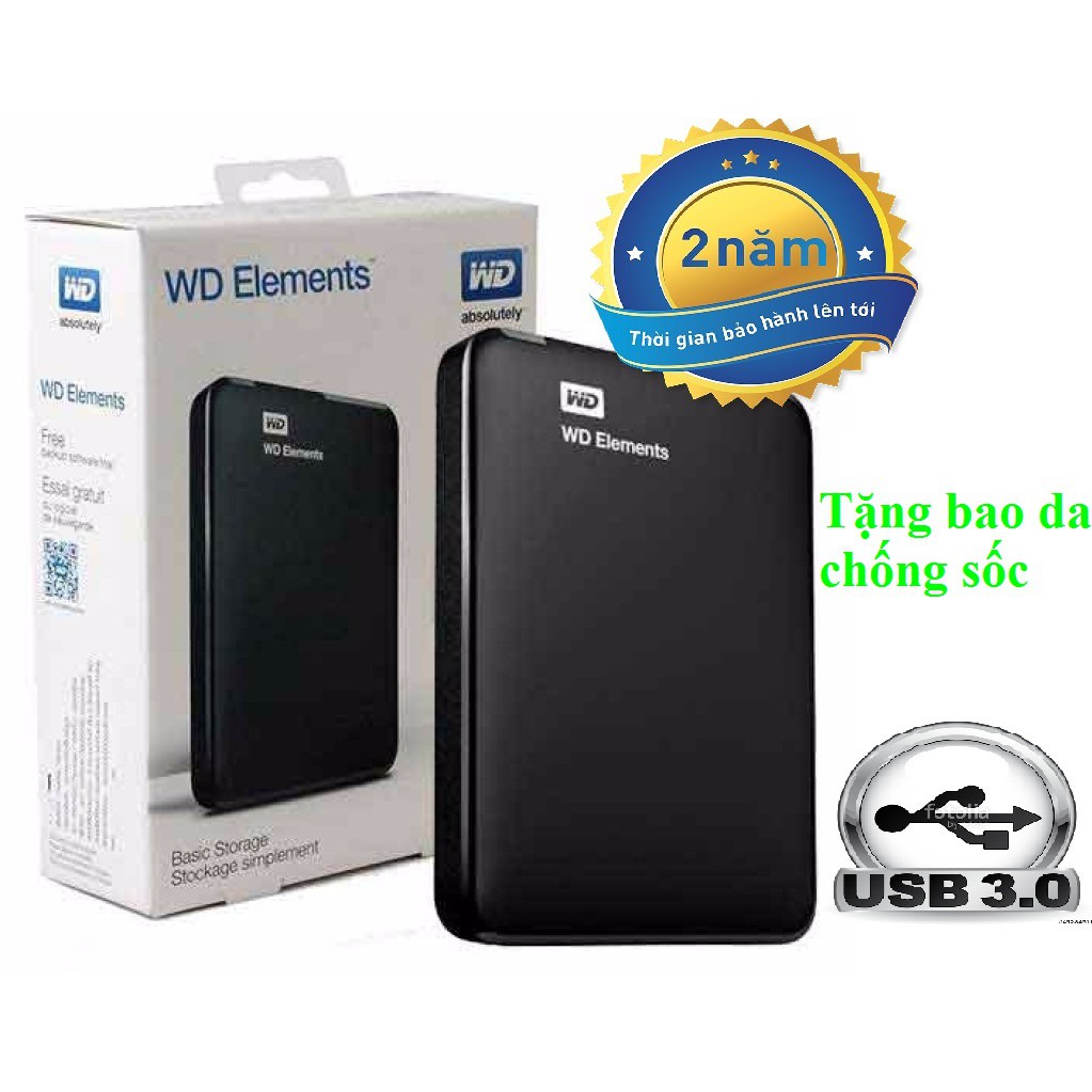 Ổ cứng wd elements 320gb - 500gb - 1000gb - 2000gb 2.5 inch usb 3.0 portable