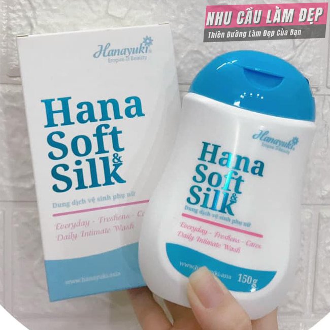 Dung dịch vệ sinh phụ nữ hanayuki - hana soft&silk