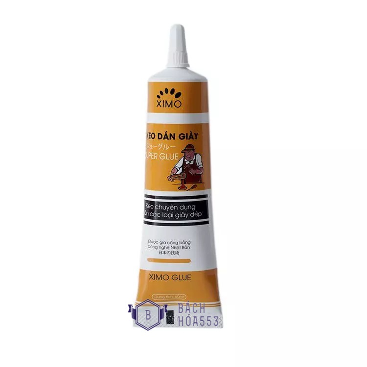 Keo dán giầy thể thao siêu dính dùng nhiệt trong suốt Ximo 60ml - Keo dán giầy - Keo dán giày trong suốt KL953