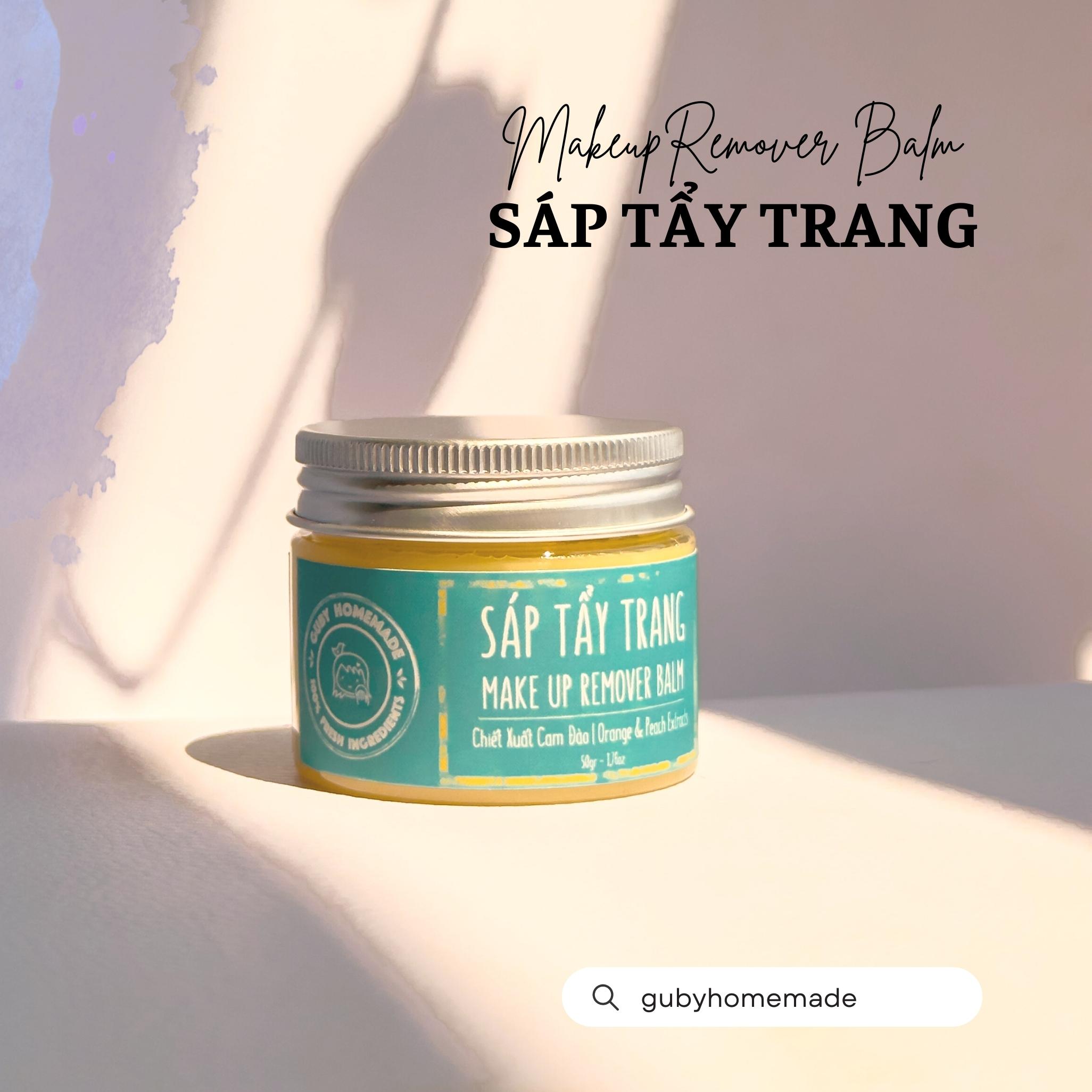 Sáp tẩy trang make-up remover balm - handmade by guby homemade