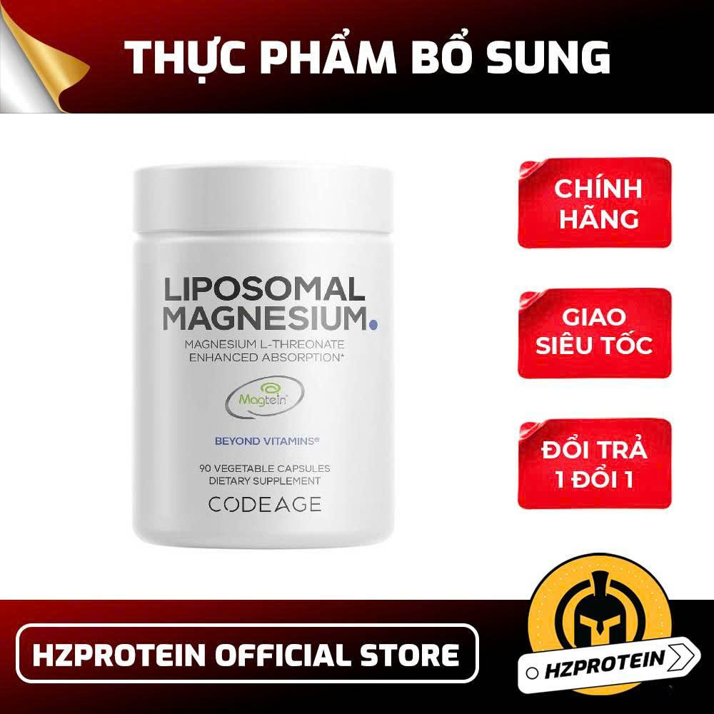 Codeage Liposomal Magnesium 90 Viên – Hỗ Trợ Giấc Ngủ, Giảm Căng Thẳng & Sức Khỏe Thần Kinh