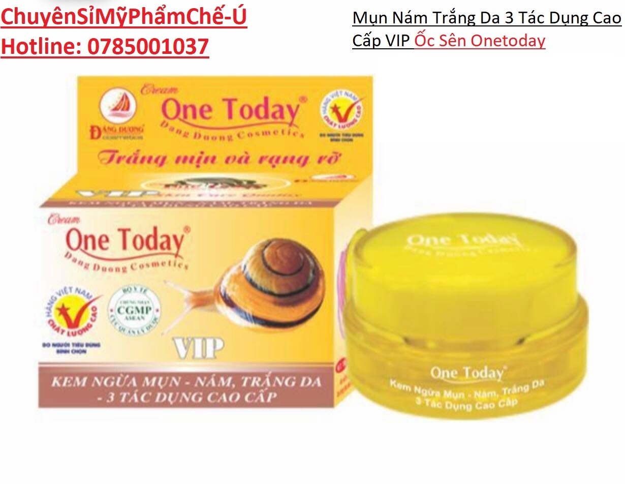 Kem Mụn Nám Trắng Da 3 Tác Dụng Cao Cấp 15g và 8g Onetoday Kem Ốc Sên