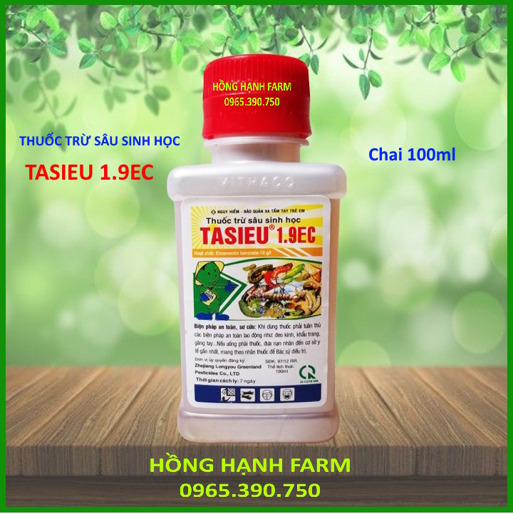  TASIEU 1.9EC  chai 100ml  - Thuốc trừ sâu sinh học. Trừ bọ trĩ sâu nhện đỏ rầy rệp,.. gây hại cây trồng 