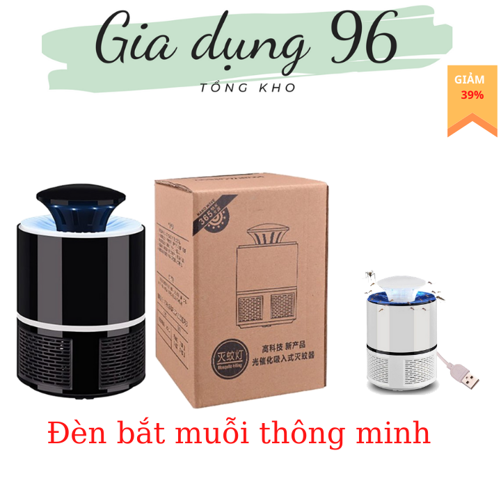 Bắt muỗi - Đèn bắt muỗi - Máy bắt muỗi - Máy bắt muỗi Mini - Máy bắt muỗi USB - Máy bắt côn trùng - Vợt muỗi - Thông minh - An toàn và không tiếng ồn