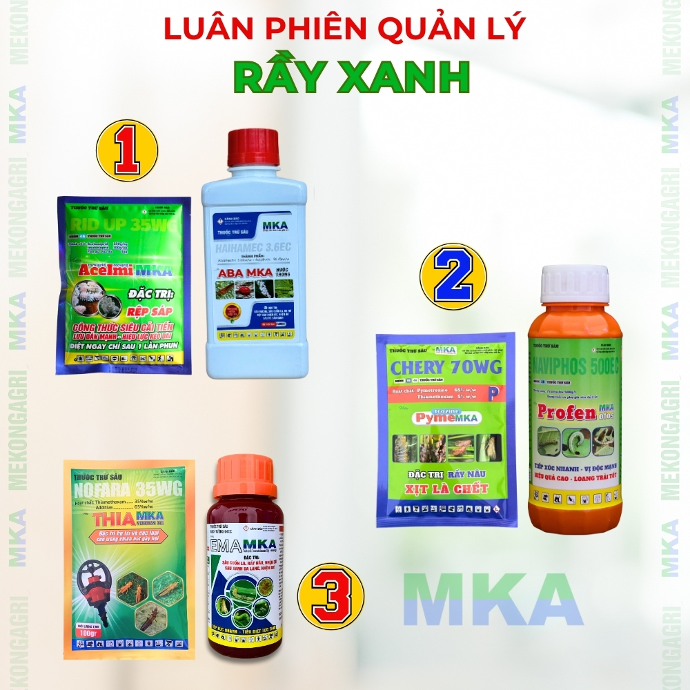 Siêu diệt rầy xanh MKA bộ đôi luân phiên không kháng thuốc