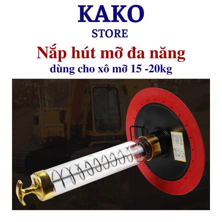 Nắp hút mỡ đa năng Kako dùng cho xô mớ 15-20kg, khăy chặn mỡ.