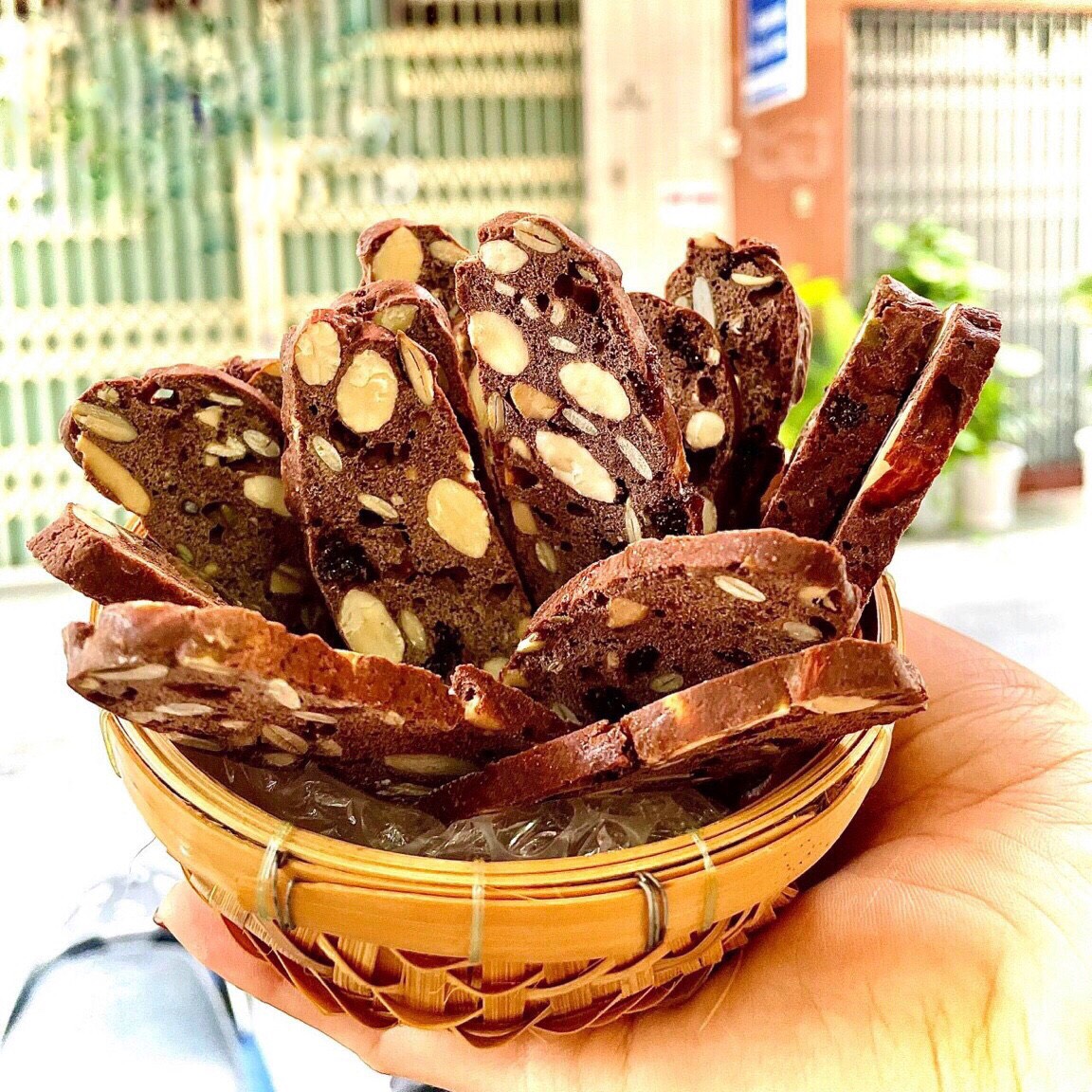 Bánh Biscotti Bữa Ăn Dinh Dưỡng Cho Người Bận rộn + Ăn Kiêng, Không Đường, Ngọt Nhẹ Mật Ong